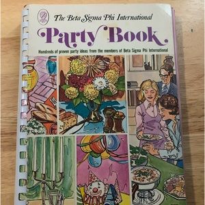 COPY - Vintage 1973 Spiral Beta Sigma Phi International Party Book Cookbook